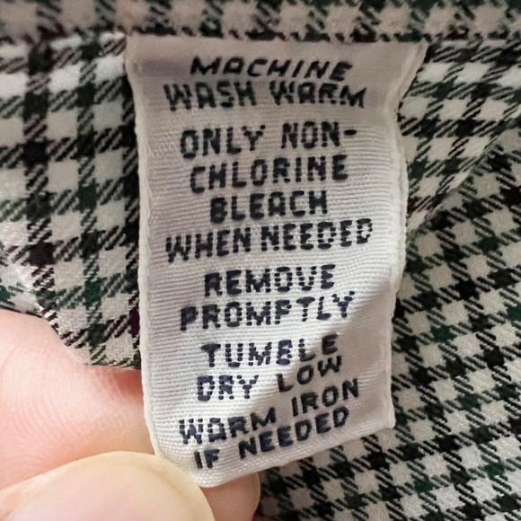 Polo Ralph Lauren REGENT Classic Fit Shirt L/S Mini Check Green Brown Sz L - Picture 6 of 8